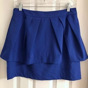 NWOT! Lulu's High-Waisted Peplum Mini Skirt - Blue